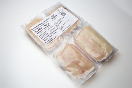 Portions de filet de flétan d'Islande 4x200g congelé - Niceland Seafood