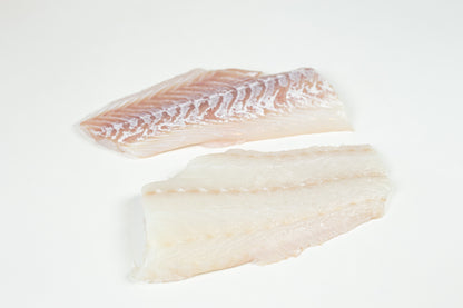 Cabillaud (Gadus morhua) Portion de Filet Sans peau