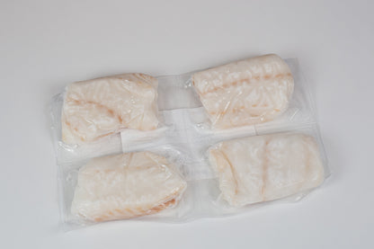 Frozen cod portions