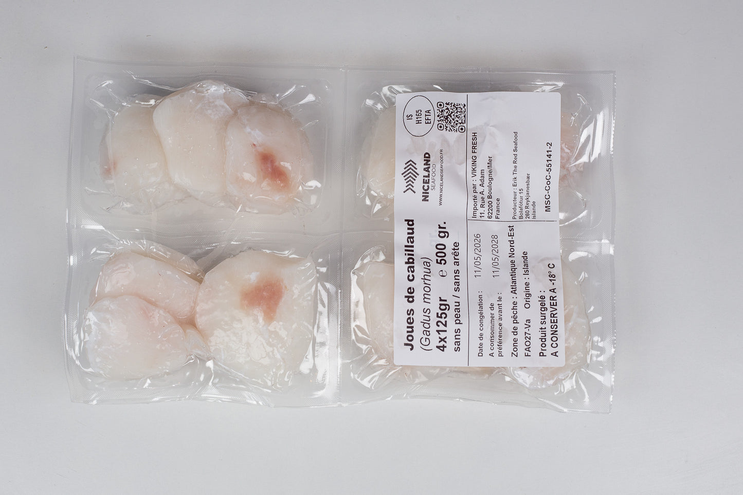 Cod cheeks - frozen