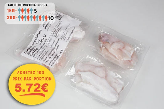 Langues de cabillaud - congelées