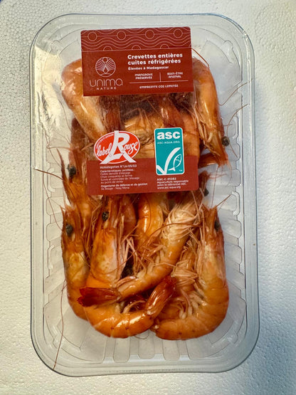 Crevettes (Penaus monodon) Label Rouge 40-60