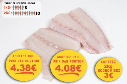 Saithe (Pollachius virens) Fillet portion Skinless